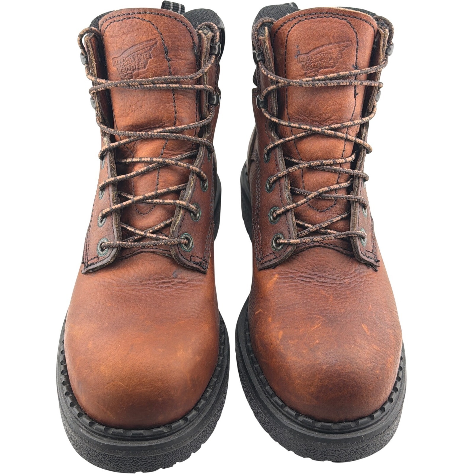 Red Wing Shoes Brown Leather Work Boots